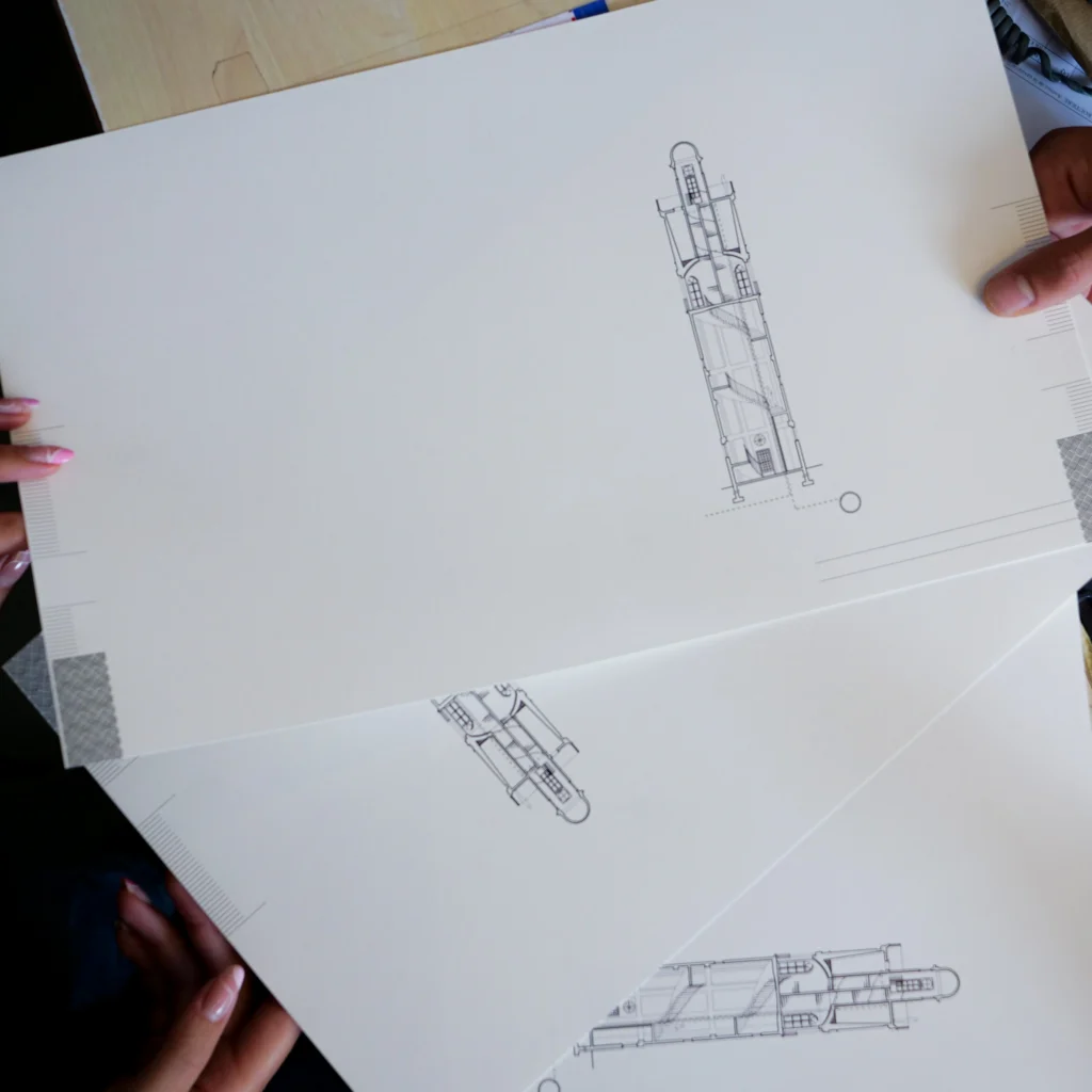 Plan grand format tiré sur traceur